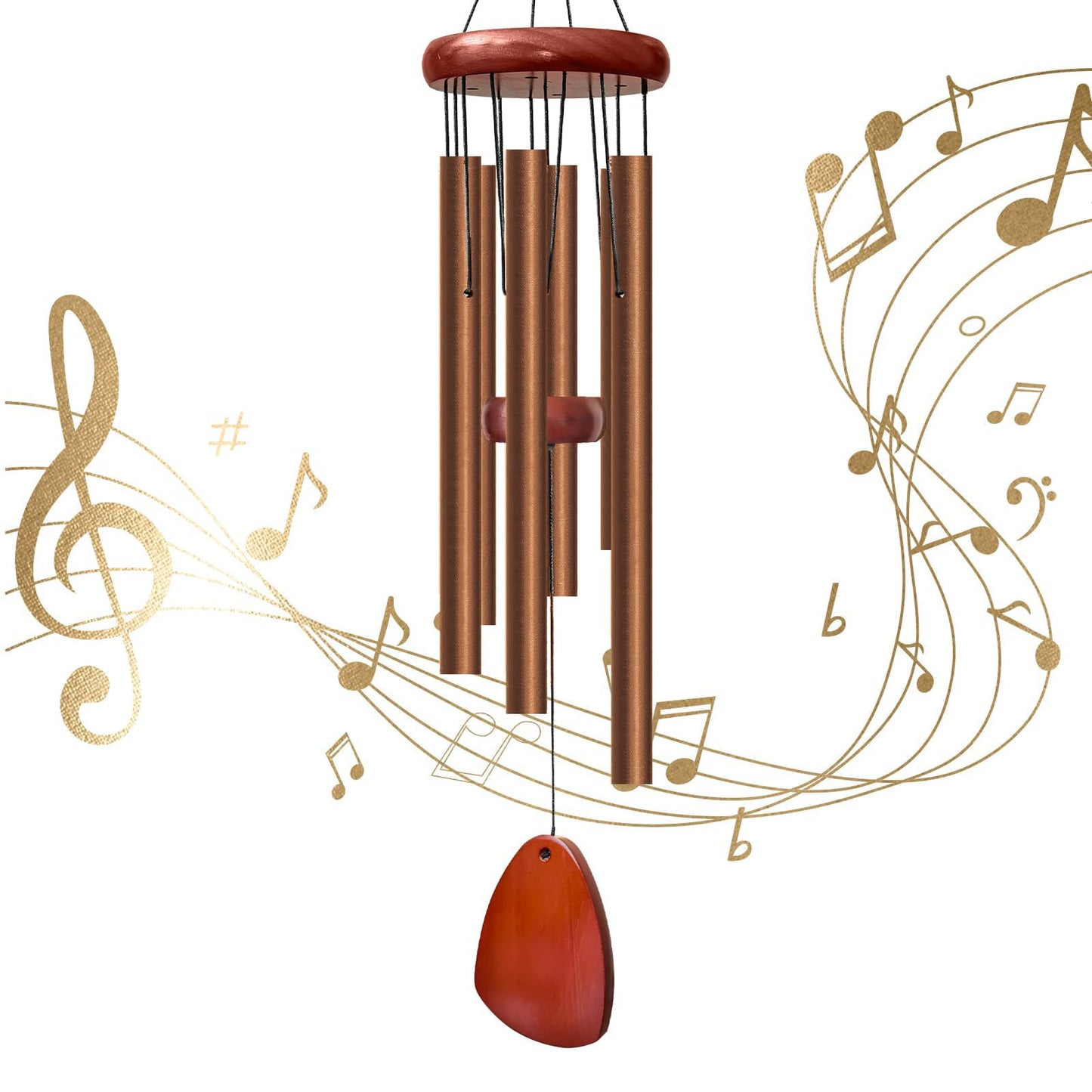 28" Wind Chimes for Outside, Lovely Wind Chimes,Courtyard Decoration