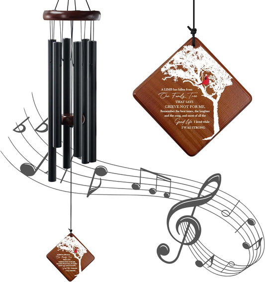 Memorial Wind Chimes for Outside, 36" Memorial Gifts for Loss of Loved One