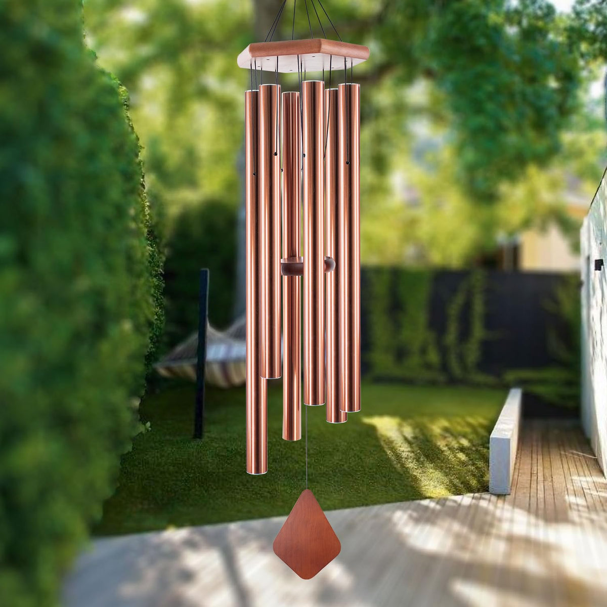 Memorial Wind Chimes 30 inch Black Deep Tone Sympathy Gift Patio Porch Home