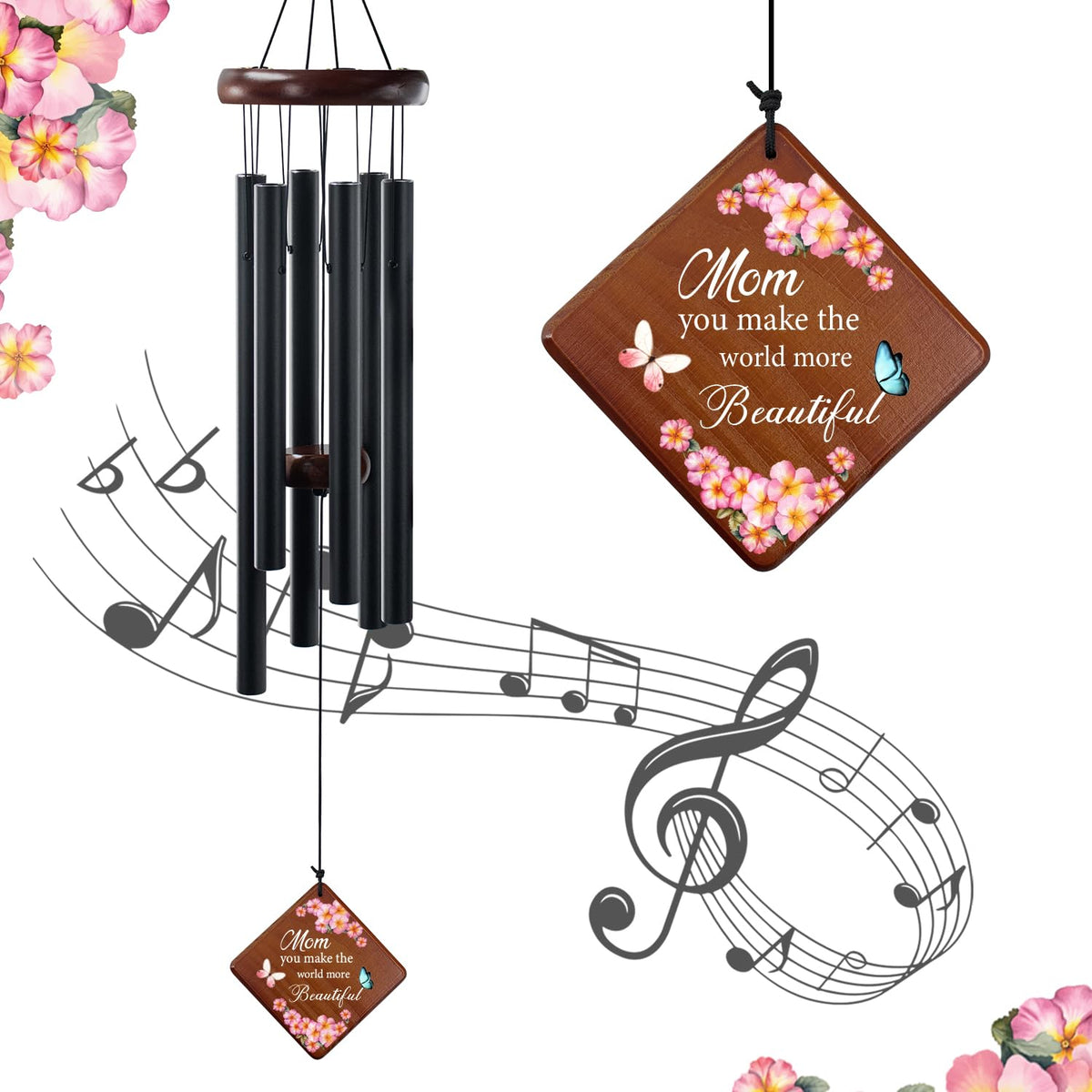 Memorial Wind Chimes for Outside, 36" Memorial Gifts for Loss of Loved One