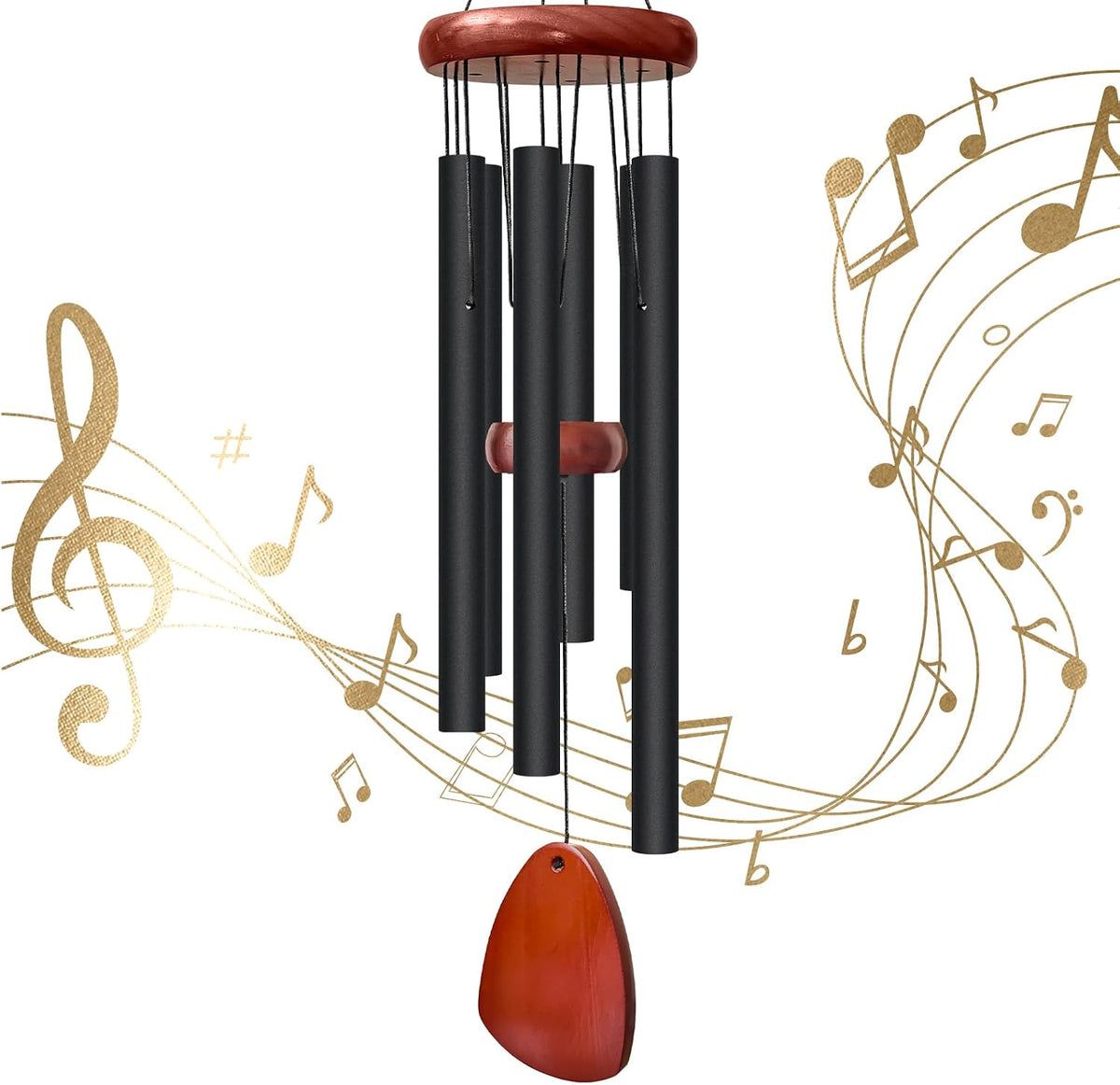 28" Wind Chimes for Outside, Lovely Wind Chimes,Courtyard Decoration