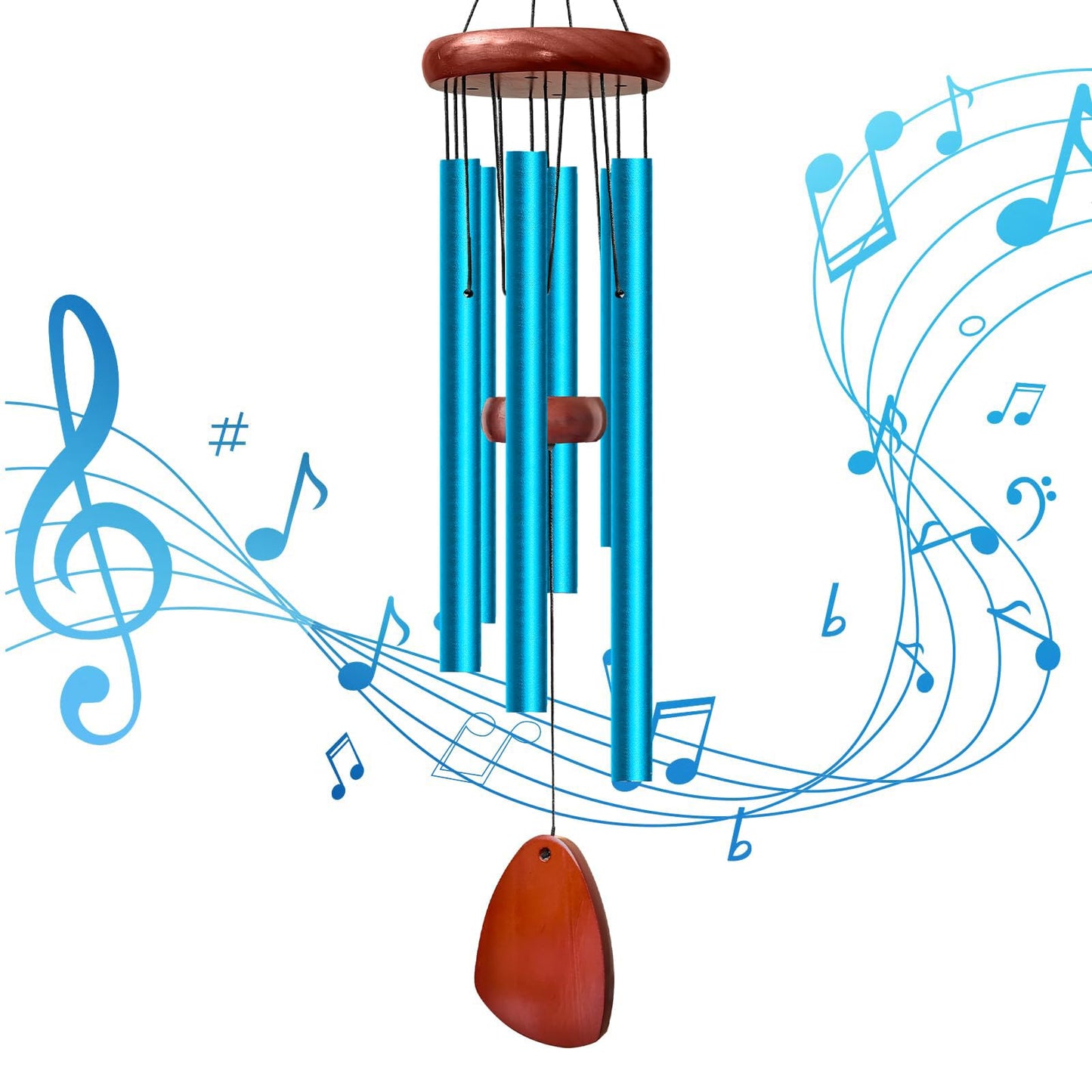 28" Wind Chimes for Outside, Lovely Wind Chimes,Courtyard Decoration