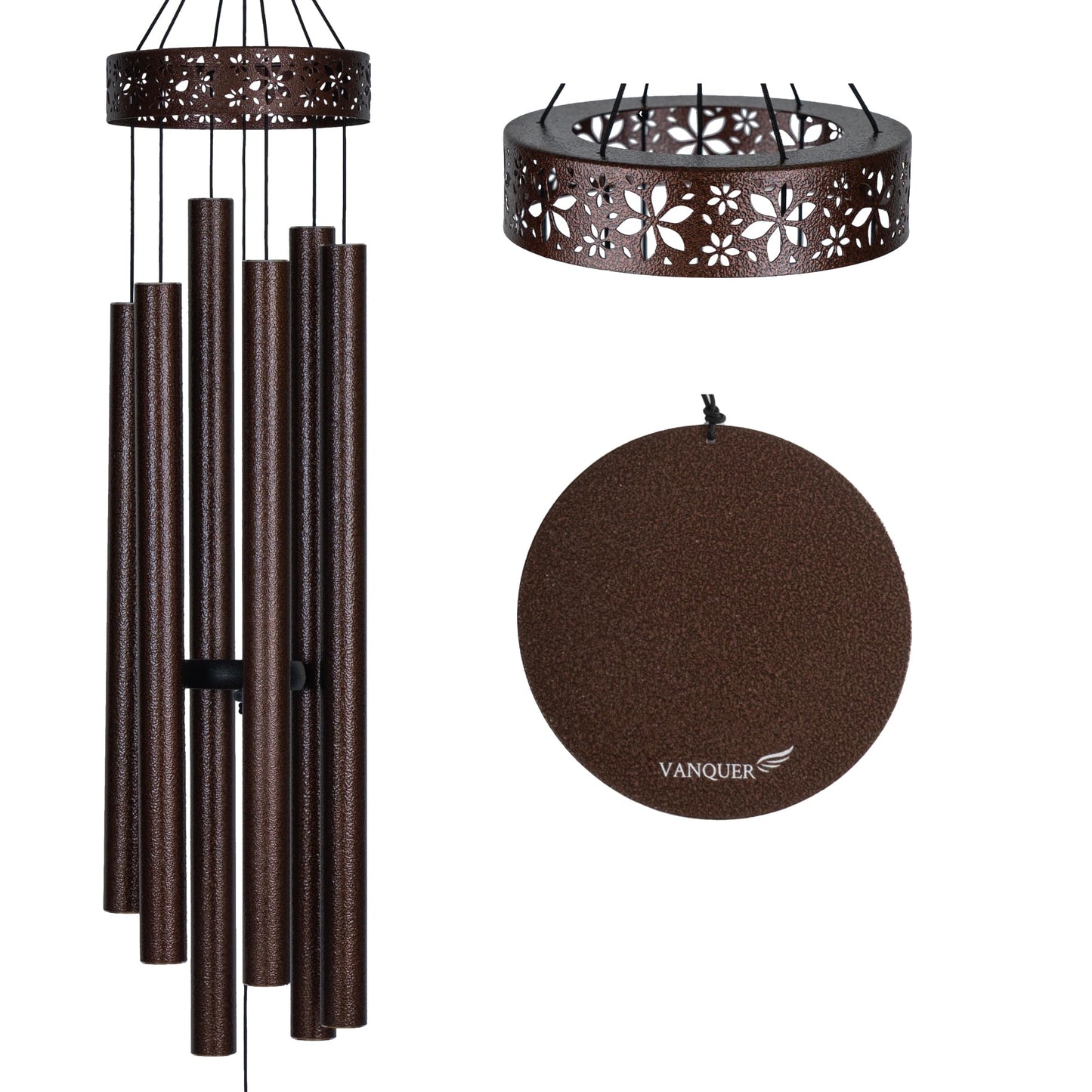 Extra Large Wind Chimes for Outside Deep Tone - 58'' Outdoor Clearance, Deep Tone Wind Chimes, Memorial Wind Chime, Sympathy Gift, Patio Yard, Home Décor, Bronze (58" Bronze)