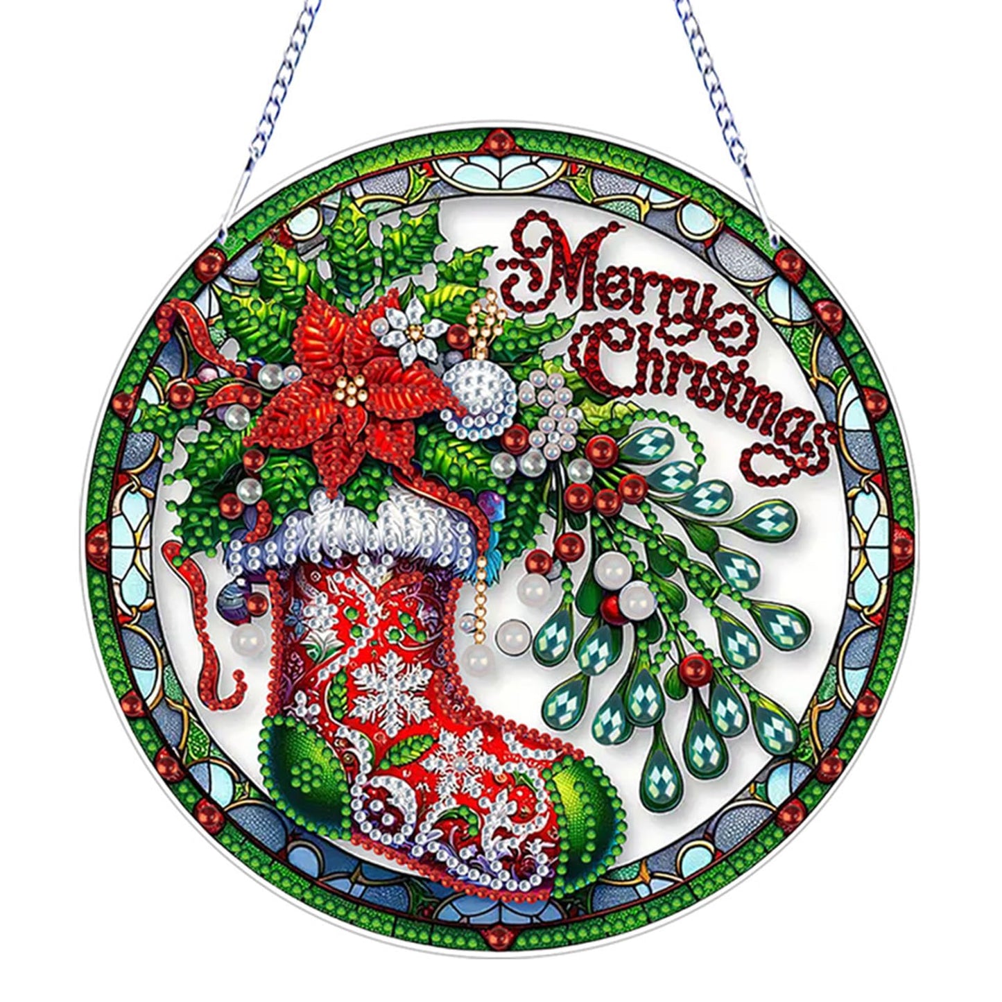 Christmas DIY Diamond Desktop Ornament, Double Sided Special Shaped Diamonds Art Kits, 5D Tabletop Ornaments for Adult Beginner Home Office Decor Crafts Gift (Snowman 01)