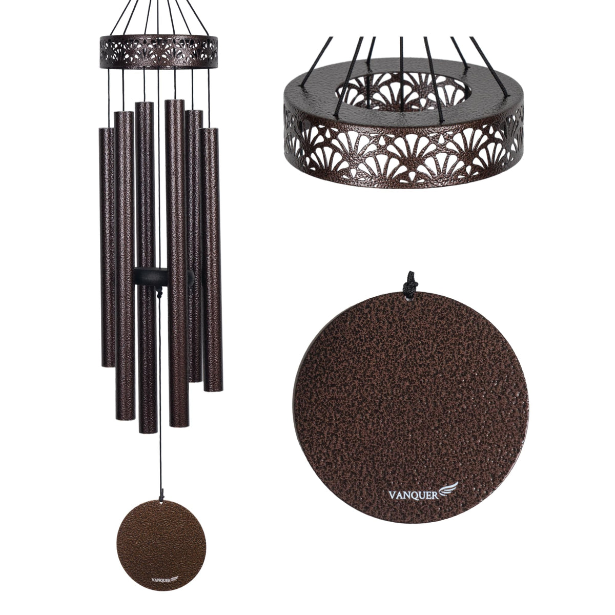 Extra Large Wind Chimes for Outside Deep Tone - 58'' Outdoor Clearance, Deep Tone Wind Chimes, Memorial Wind Chime, Sympathy Gift, Patio Yard, Home Décor, Bronze (58" Bronze)