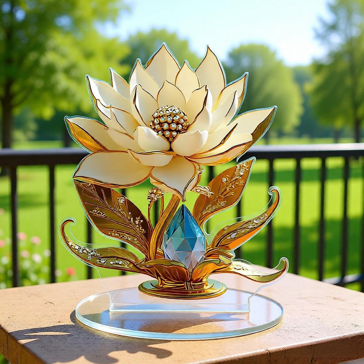 Desktop Ornament, Acrylic Fairy Tabletop Decoration, 2D Flat Elf Desktop Art Statue, Creative Decoration for Home Table Top Bedroom Living Room Study Room Office Decor (Blue-Cat)