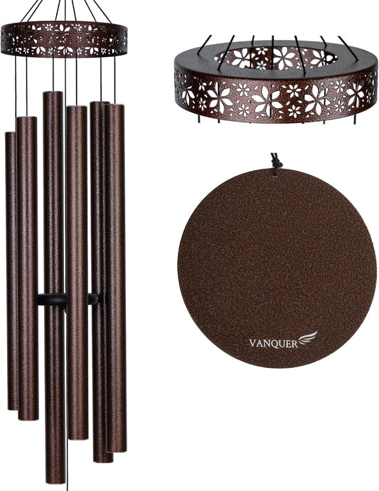 Extra Large Wind Chimes for Outside Deep Tone - 58'' Outdoor Clearance, Deep Tone Wind Chimes, Memorial Wind Chime, Sympathy Gift, Patio Yard, Home Décor, Bronze (58" Bronze)