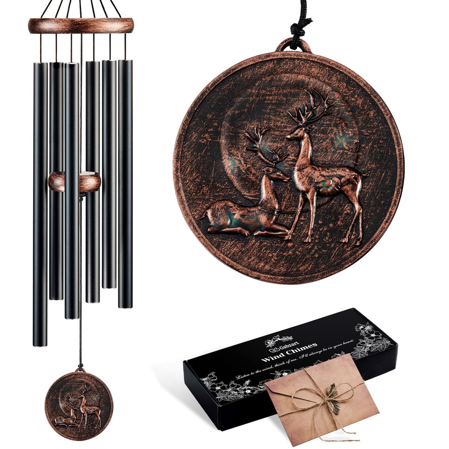 32”Hummingbird Wind Chimes for Outside, Gifts for Women Mom Grandma
