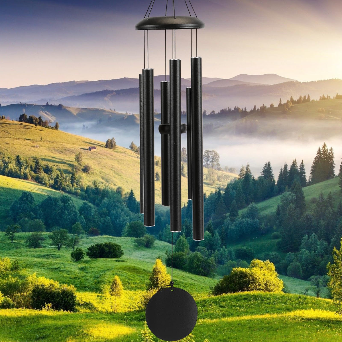 FSVGYY 32" Large Aluminum Wind Chimes for Outside, Deep Tone Garden Decor
