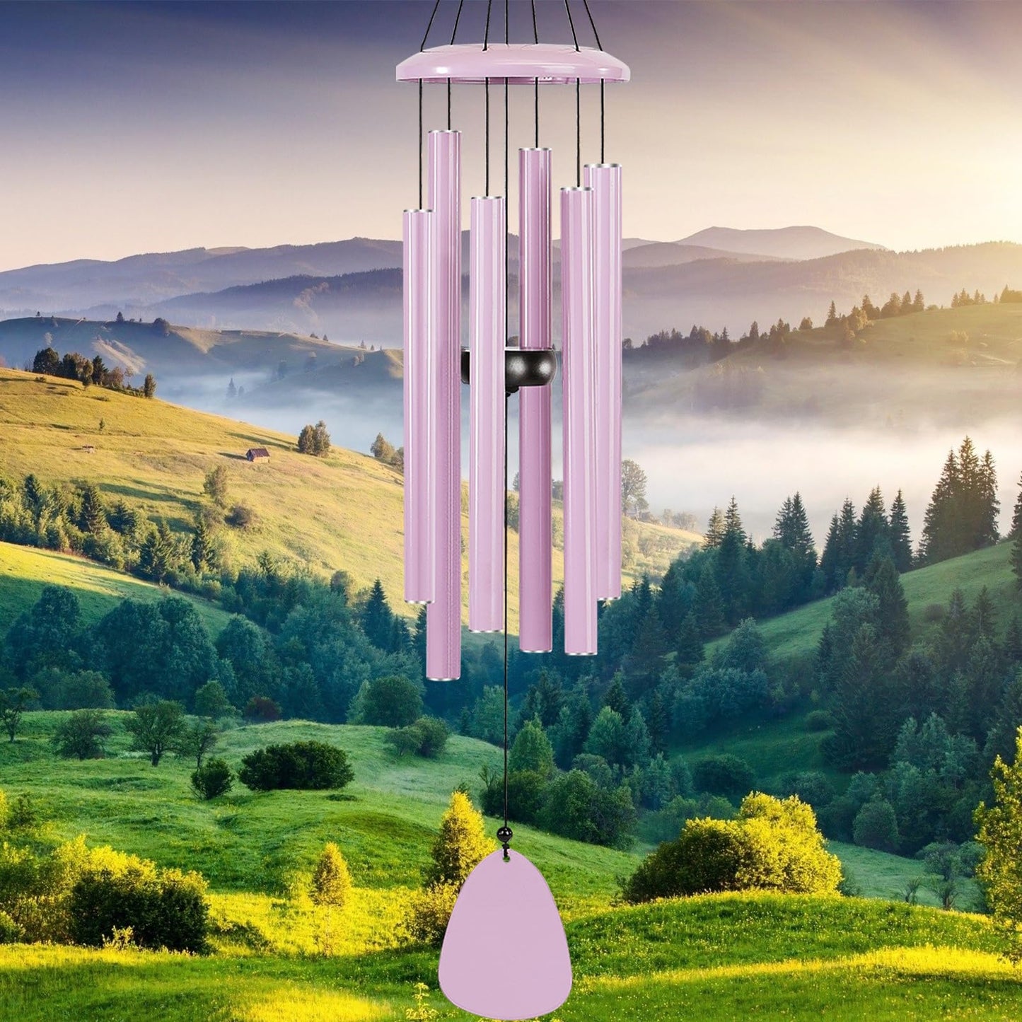 FSVGYY 32" Large Aluminum Wind Chimes for Outside, Deep Tone Garden Decor