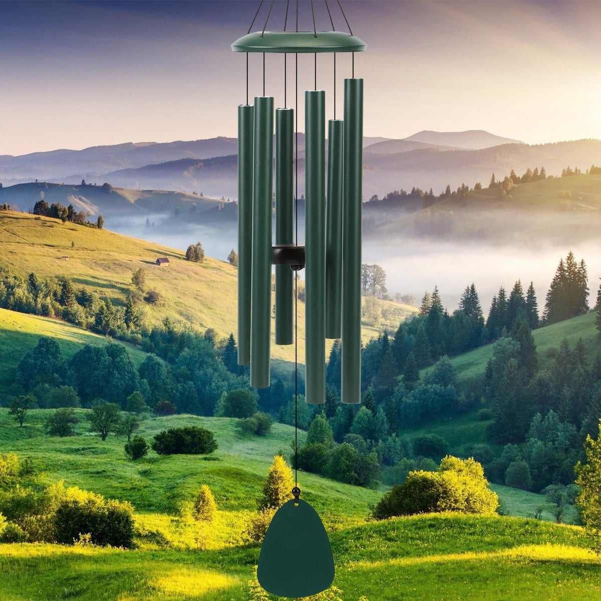 FSVGYY 32" Large Aluminum Wind Chimes for Outside, Deep Tone Garden Decor