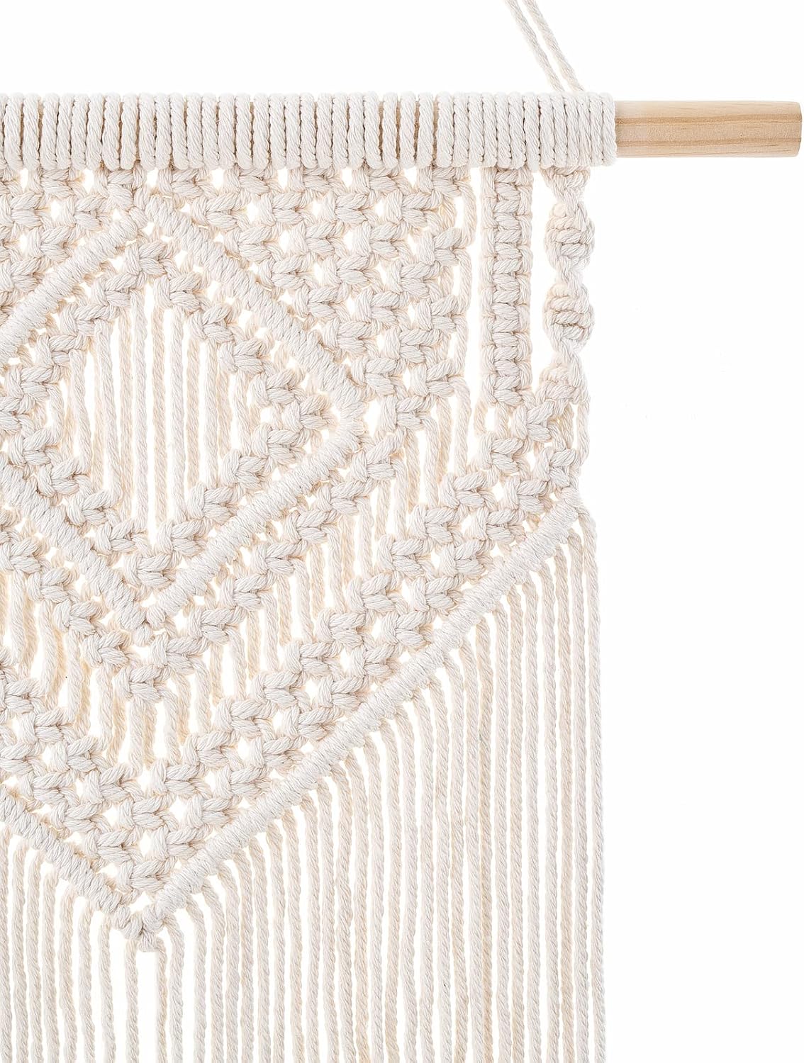 Dahey 2Pcs Macrame Wall Hanging Boho Tapestry Wall Art Bedroom Decor,Medium