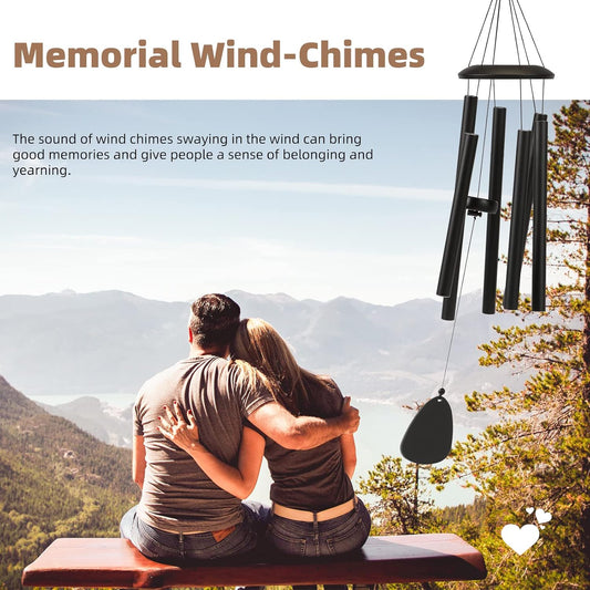 FSVGYY 32" Large Aluminum Wind Chimes for Outside, Deep Tone Garden Decor