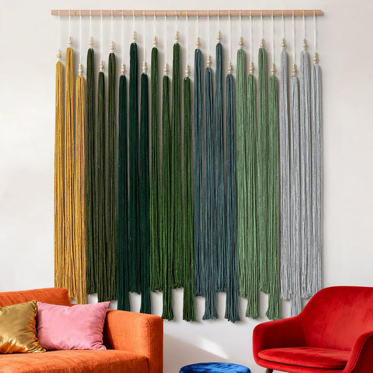 Macrame Wall Hanging Large Boho Home Decor Aesthetic Modern Chic Wall Art