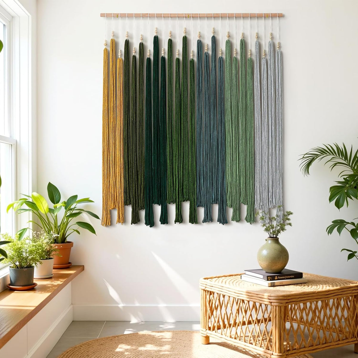 Macrame Wall Hanging Large Boho Home Decor Aesthetic Modern Chic Wall Art