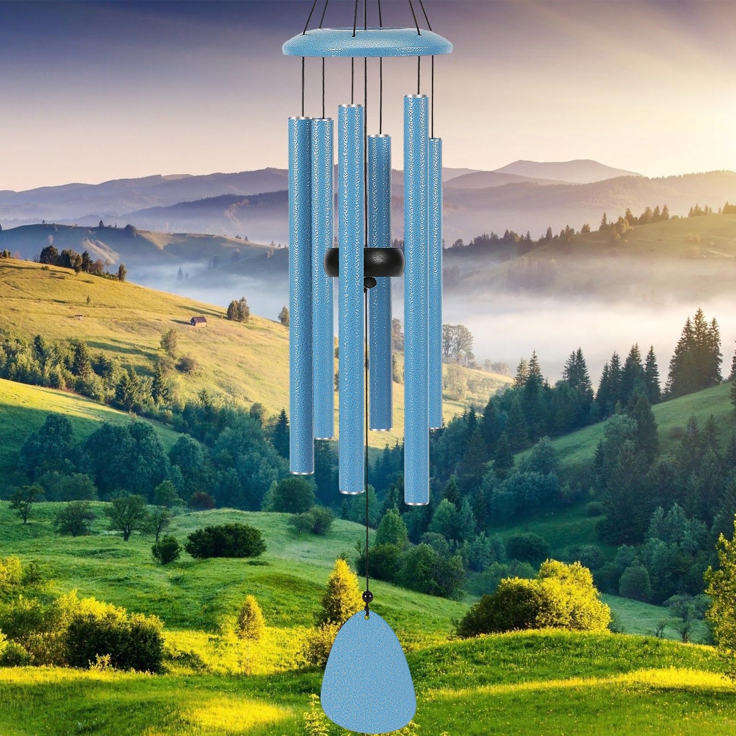 FSVGYY 32" Large Aluminum Wind Chimes for Outside, Deep Tone Garden Decor