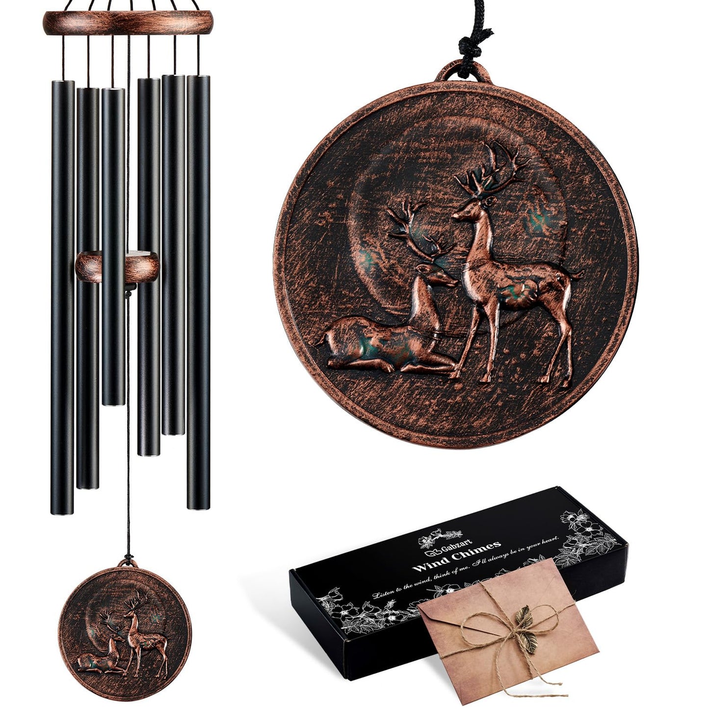 32”Hummingbird Wind Chimes for Outside, Gifts for Women Mom Grandma