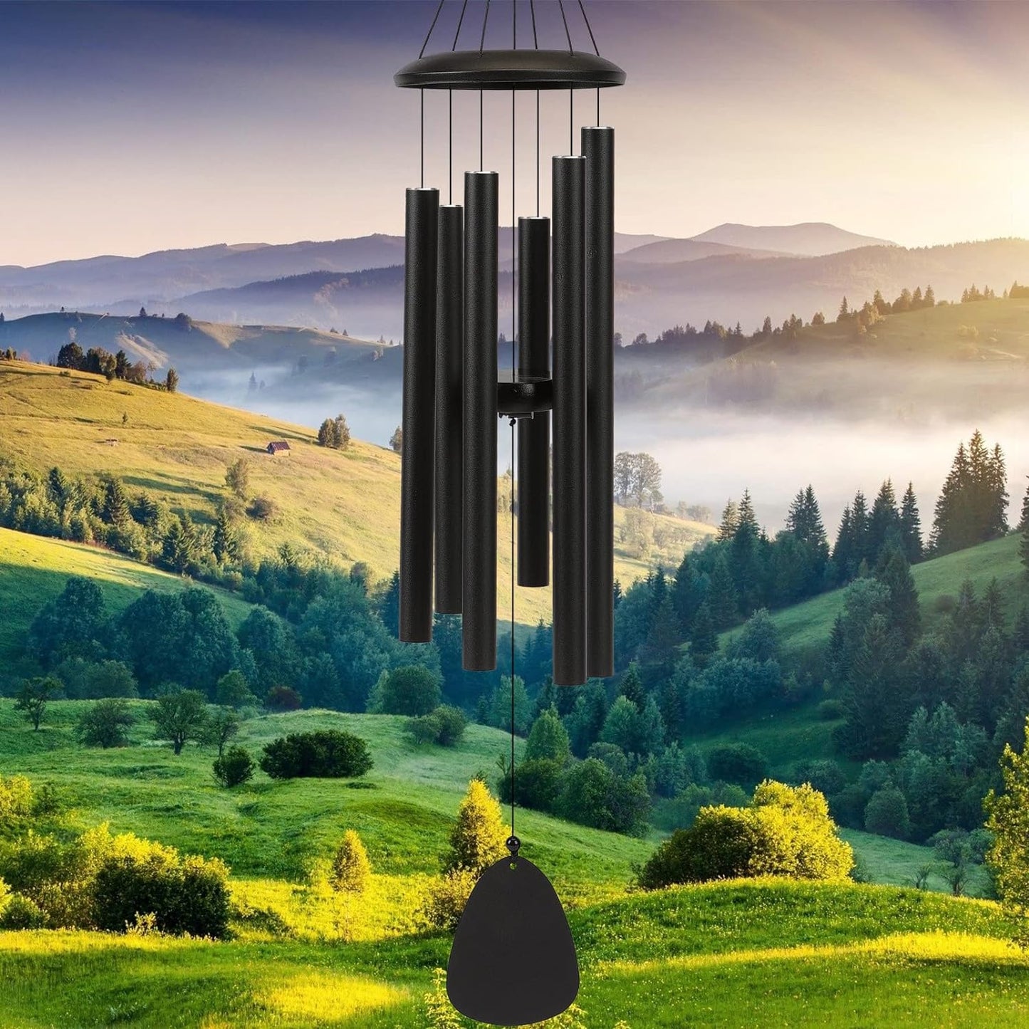 FSVGYY 32" Large Aluminum Wind Chimes for Outside, Deep Tone Garden Decor