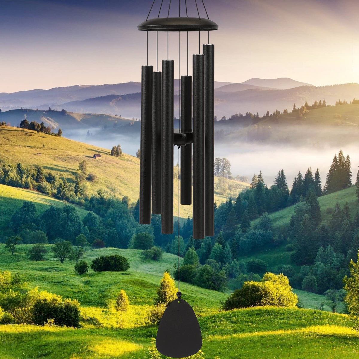 FSVGYY 32" Large Aluminum Wind Chimes for Outside, Deep Tone Garden Decor
