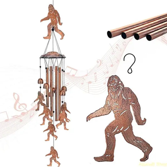 Premium Feel Unique Design Dual Functionality Metal Wind Chime, Women's Memorial Gift/Birthday Present, Indoor-Outdoor DIY Bag Accessory, Garden Decor