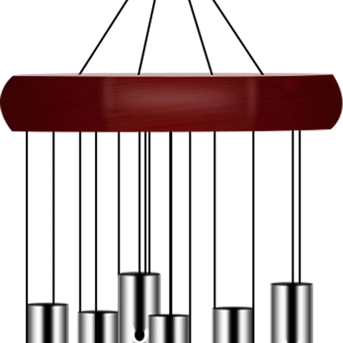 2 Pack Large Memorial Wind Chimes – Deep Tone Outdoor Wind Chime with 6 Tuned Metal Tubes, Elegant Sympathy Gift for Garden, Patio, Balcony & Home Decor
