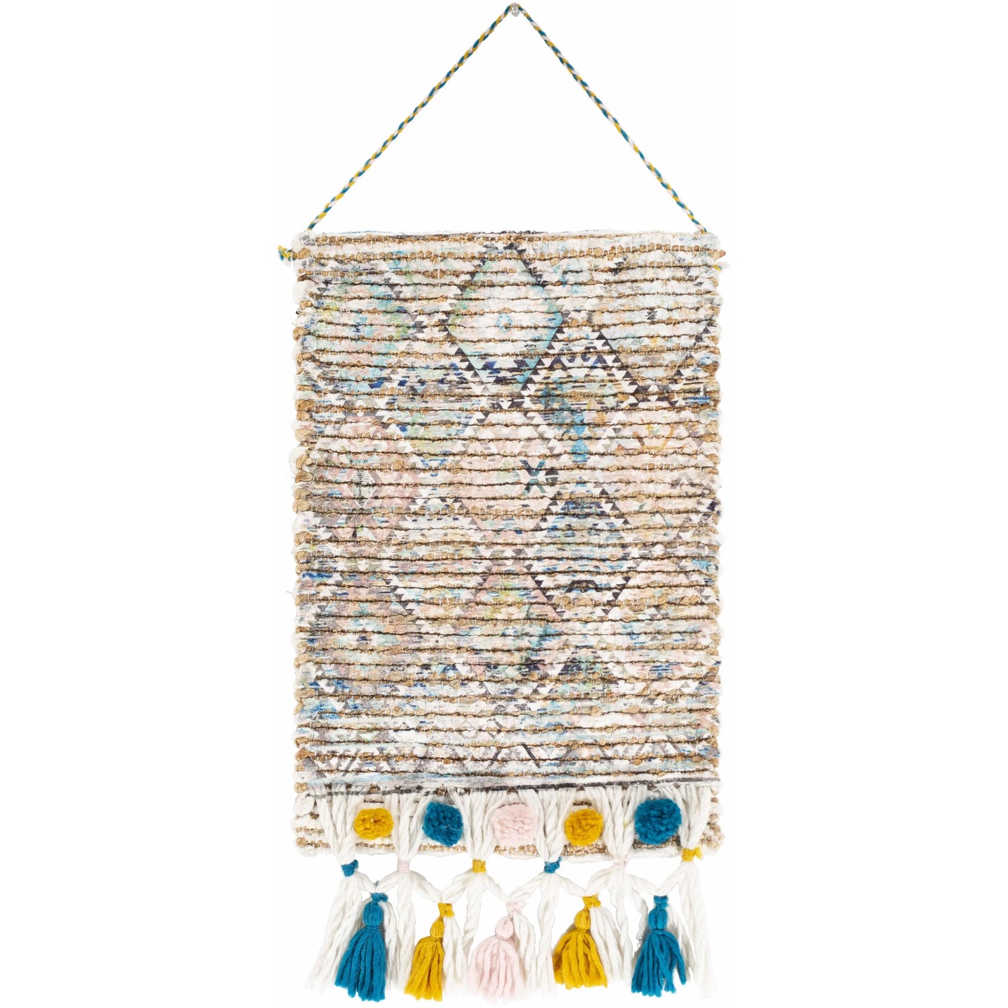 Zillmere Decorative Bold 'n Vibrant Woven Fabric Wall Hanging - Wall Decor Banner, Whimsical Room Accent, Funky Unique Home Piece