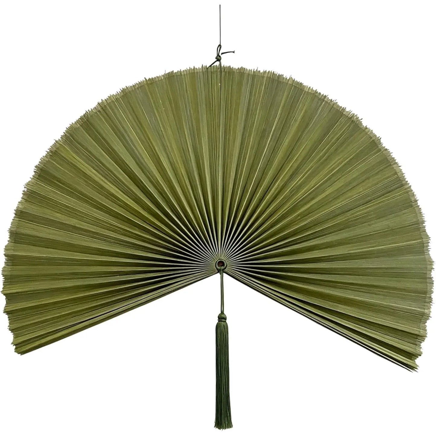 40-in Red Brown Bamboo Wall Fan - Japanese Hangable Unique Decor, Large Oriental Indoor Furniture Hanging Accent for Above Bed Headboard, Dresser