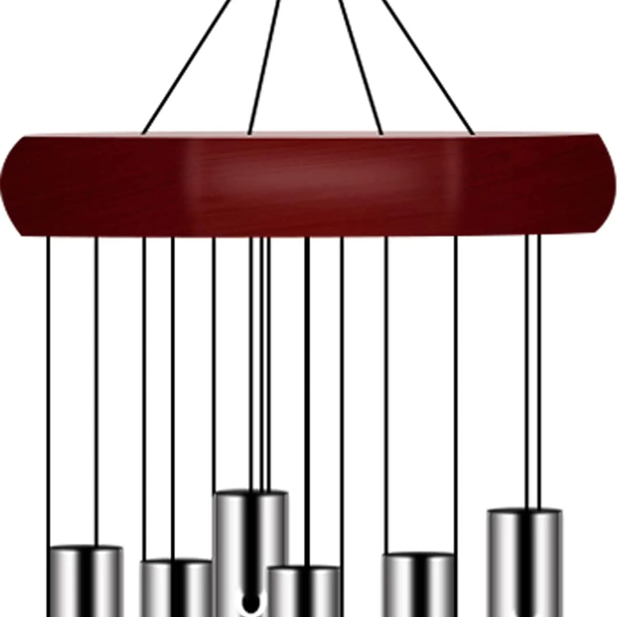 2 Pack Memorial Metal Windchimes, Outdoor Large Deep Tone Landscape Chimes with 6 Tuned Tubes - Personalized Sympathy Garden Decor for Patio Balcony Home, Home Improvement Accessory, Metal Wind Chimes